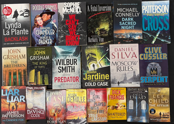 Secondhand Crime Fiction & Thriller Bargain Book Box SP2019