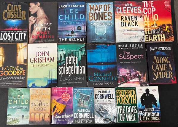 Secondhand Crime Fiction & Thriller Bargain Book Box SP2020