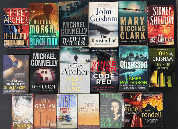 Secondhand Crime Fiction & Thriller Bargain Book Box SP2021