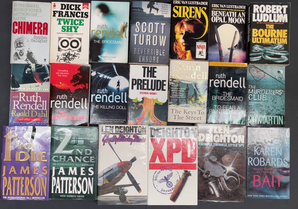 Secondhand Crime Fiction & Thriller Bargain Book Box SP2025