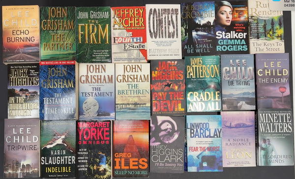 Secondhand Crime Fiction & Thriller Bargain Book Box SP2034