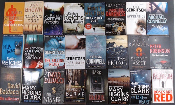 Secondhand Crime Fiction & Thriller Bargain Book Box SP2078