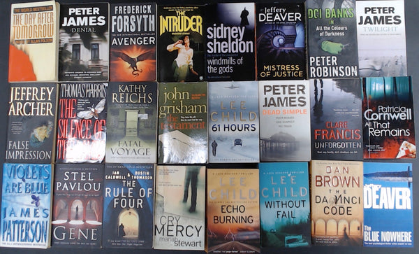 Secondhand Crime Fiction & Thriller Bargain Book Box SP2079