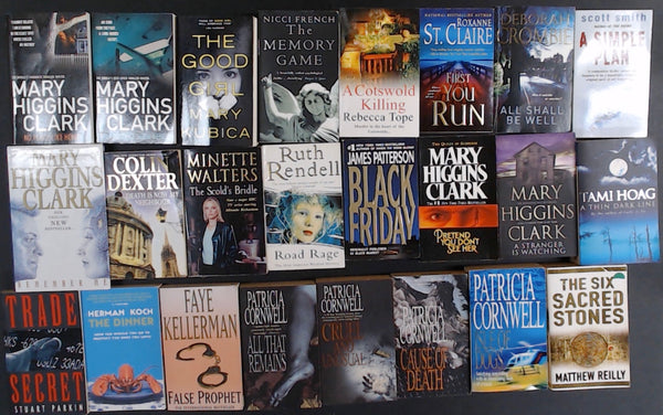 Secondhand Crime Fiction & Thriller Bargain Book Box SP2084