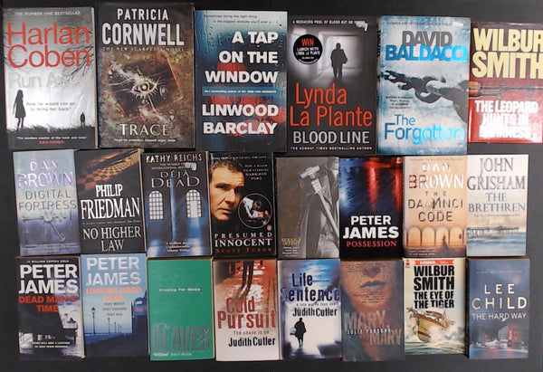 Secondhand Crime Fiction & Thriller Bargain Book Box SP2086