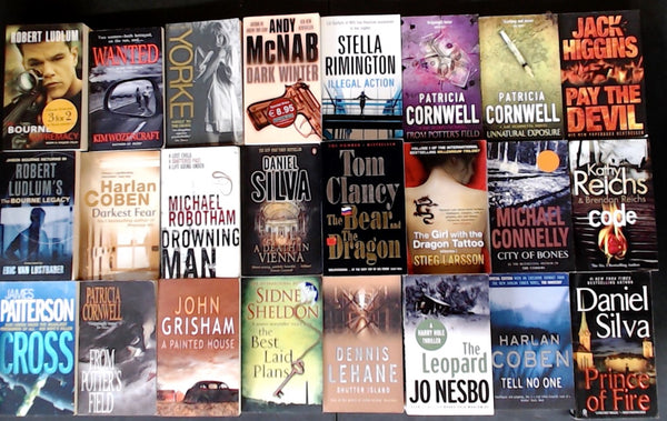 Secondhand Mass Market Crime Fiction & Thriller Bargain Book Box SP2175