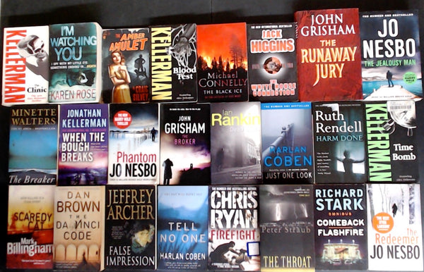 Secondhand Mass Market Crime Fiction & Thriller Bargain Book Box SP2178