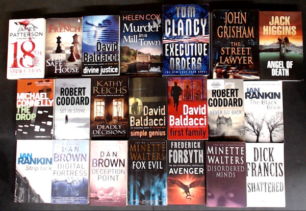 Secondhand Mass Market Crime Fiction & Thriller Bargain Book Box SP2180