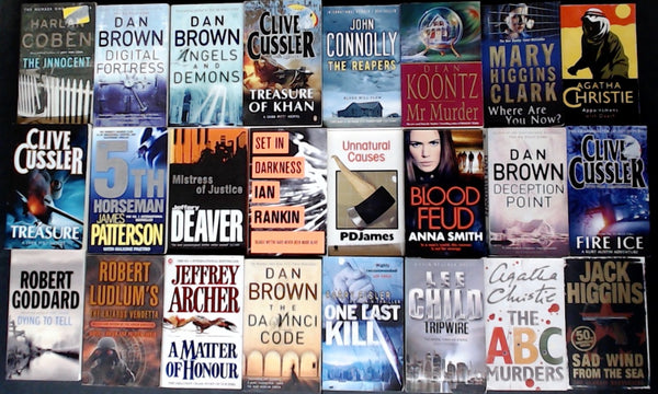 Secondhand  Mass Market Crime Fiction & Thriller Bargain Book Box DSH2183