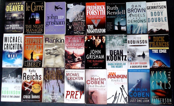 Secondhand Mass Market Crime Fiction & Thriller Bargain Book Box SP2187