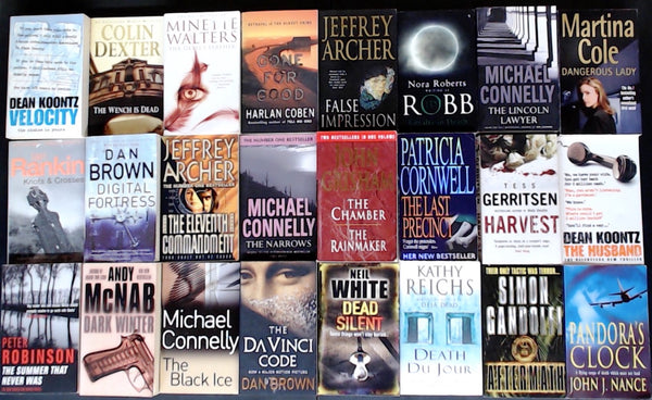 Secondhand Mass Market Crime Fiction & Thriller Bargain Book Box SP2190