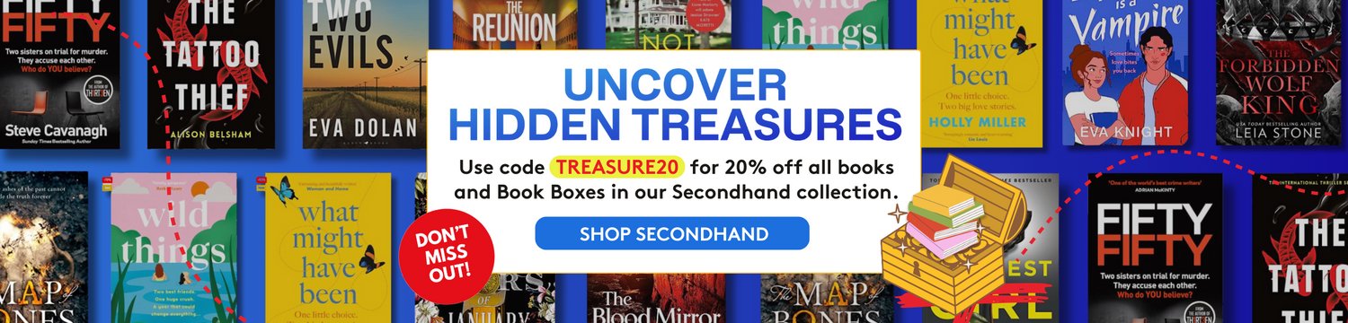 Secondhand Books Sale Use TREASURE20 for 20% off. Shop now