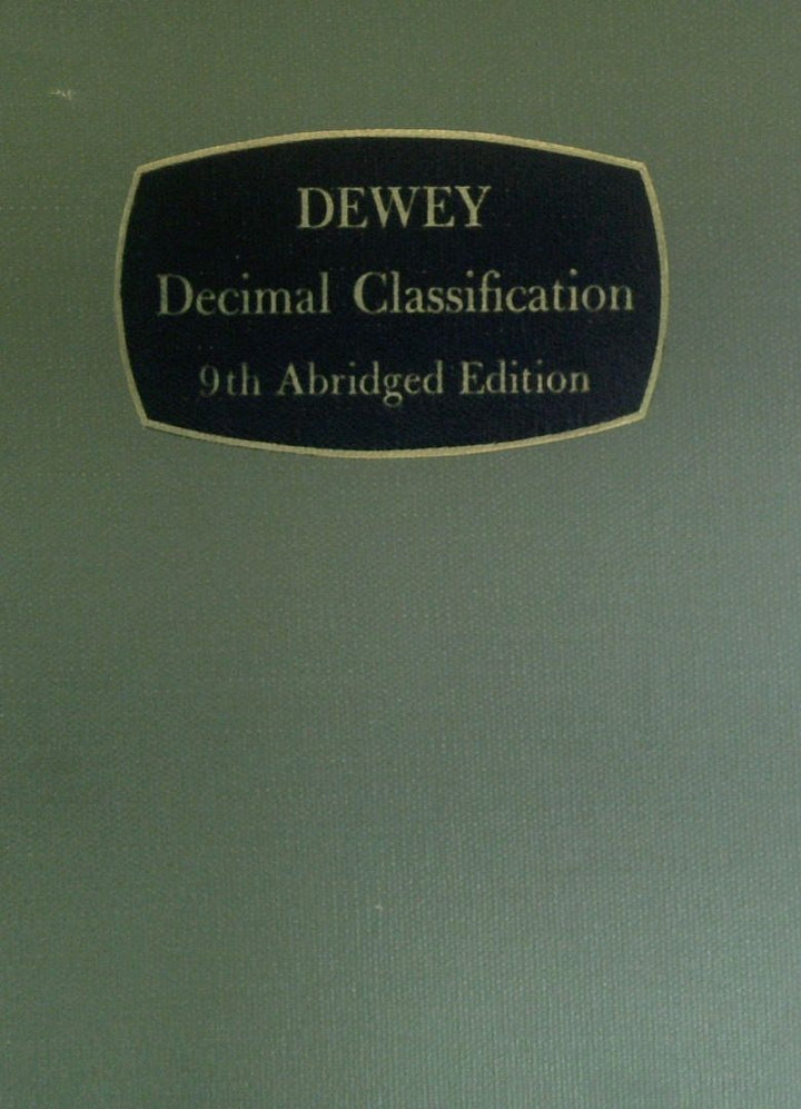 Dewey Decimal Classification: 9th Abridged Edition
