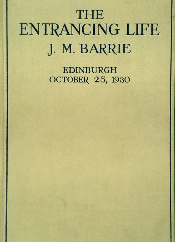 The Entrancing Life of J.M. Barrie