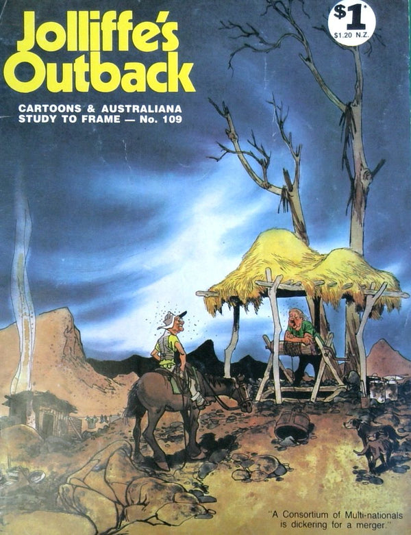 Jolliffe's Outback: Cartoons & Australiana Study to Frame - No. 109