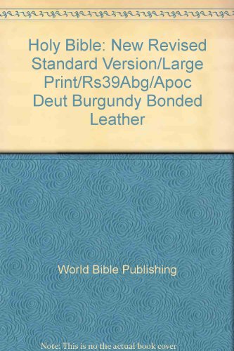 New Revised Standard Version with Apoc/Deut Books #Rs39abg Large Print Bonded Leather