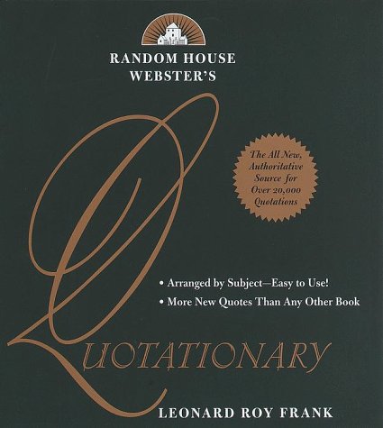 Random House Webster's Quotationary