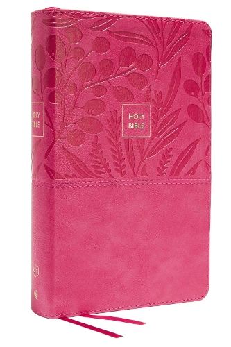 KJV Large Print Single-Column Bible, Personal Size with End-of-Verse Cross References, Pink Leathersoft, Red Letter, Comfort Print: King James Version: Holy Bible, King James Version