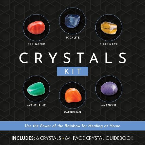 Crystals Kit: Use the Power of the Rainbow for Healing at Home - Includes: 6 Crystals, 64-page Crystal Guidebook