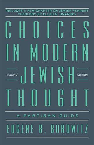Choices in Modern Jewish Thought