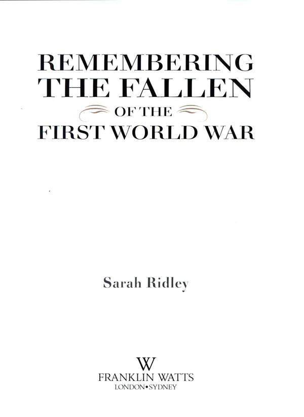 Remembering the Fallen of the First World War