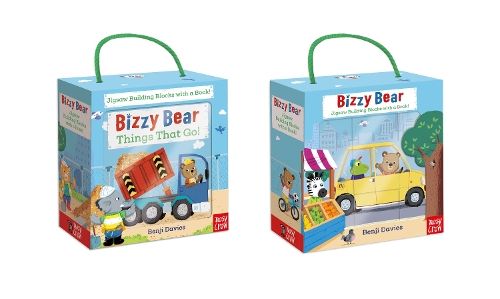 Bizzy Bear Book and Blocks set