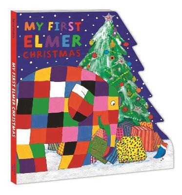 My First Elmer Christmas: Shaped Board Book