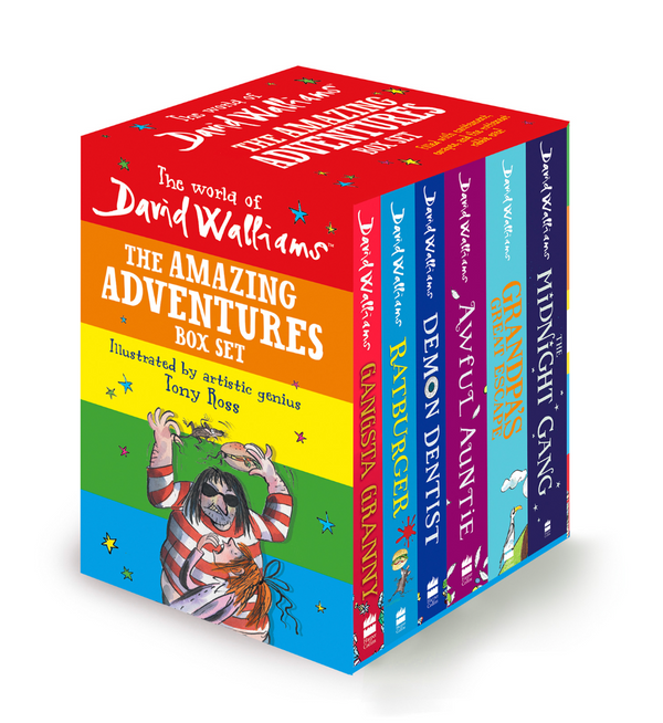 The World of David Walliams: The Amazing Adventures Box Set: Gangsta Granny; Ratburger; Demon Dentist; Awful Auntie; Grandpa's Great Escape; The Midnight Gang