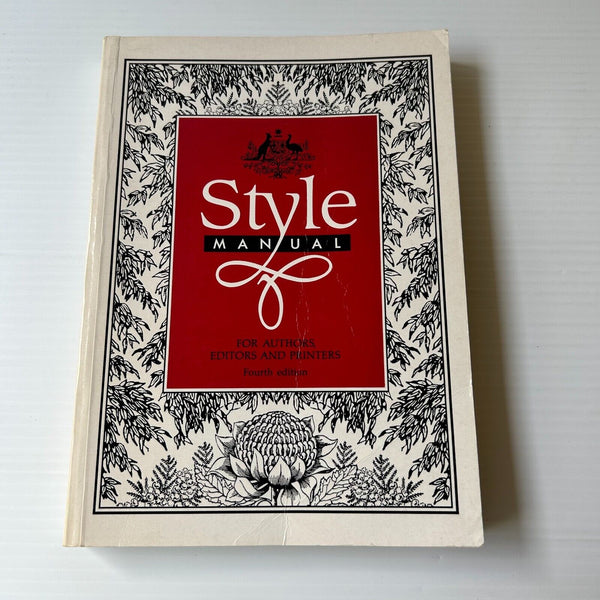 Style Manual For Authors Editors and Printers 4th Edition 1988 Paperback