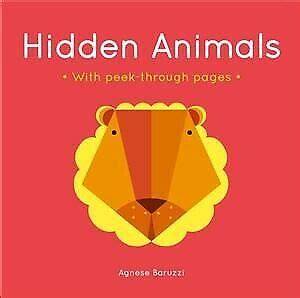 Hidden Animals: A board book with peek-through pages