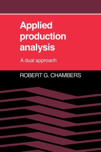 Applied Production Analysis: A Dual Approach
