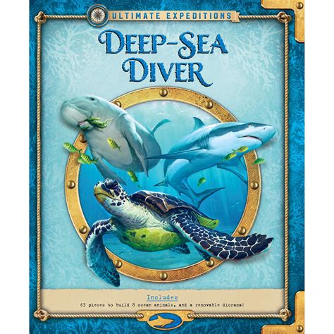 Ultimate Expeditions Deep-Sea Diver: Includes 63 pieces to build 8 ocean animals, and a removable diorama!