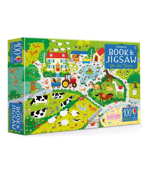 Usborne Book and Jigsaw On the Farm